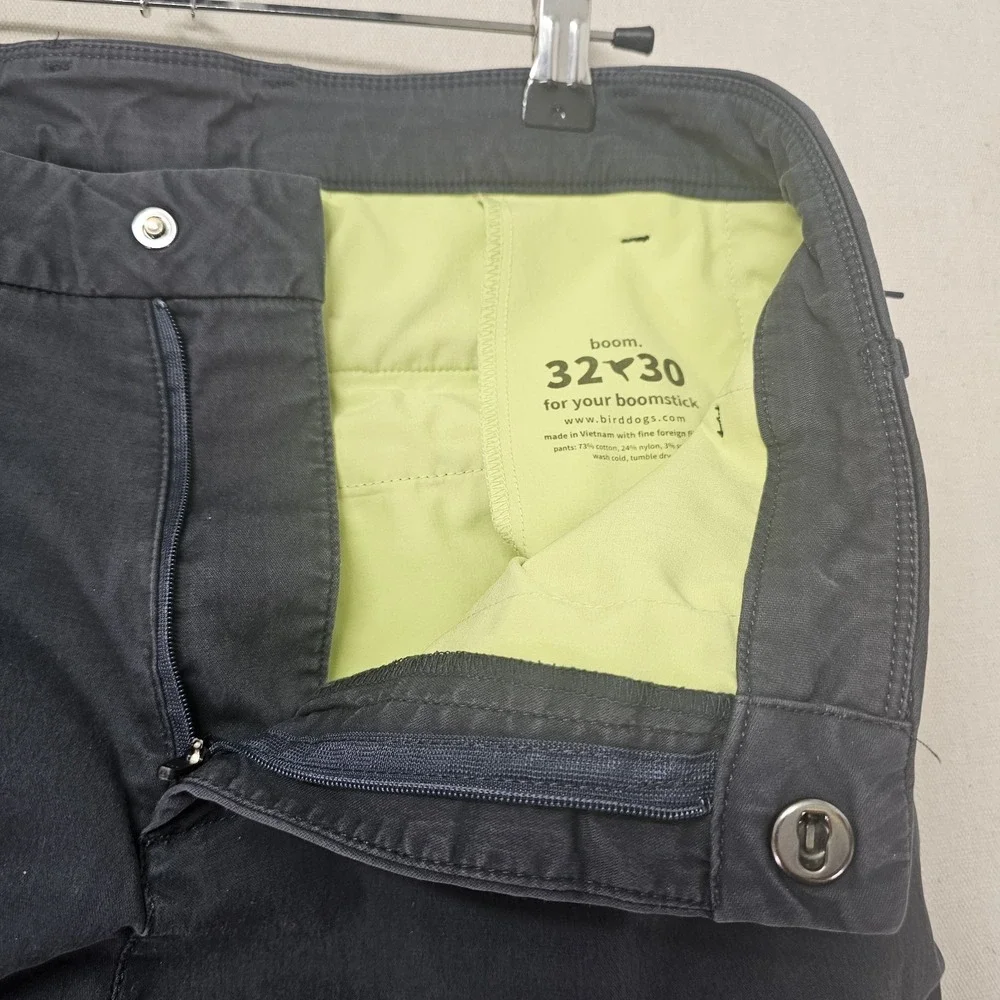 Birddogs Boomstick Pants Men's Size 32x30 Blue Stretch Chino Golf Pants DAMAGED